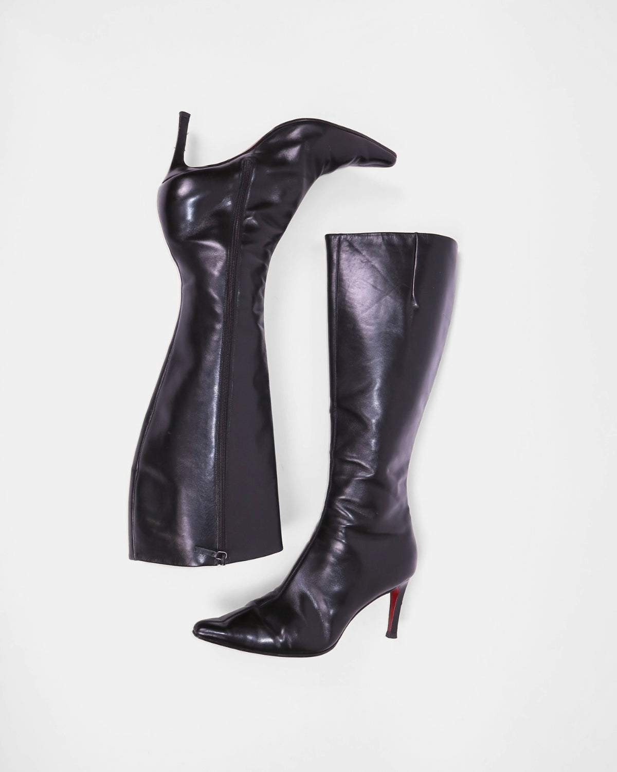 Vintage Burberry boots, alternate view