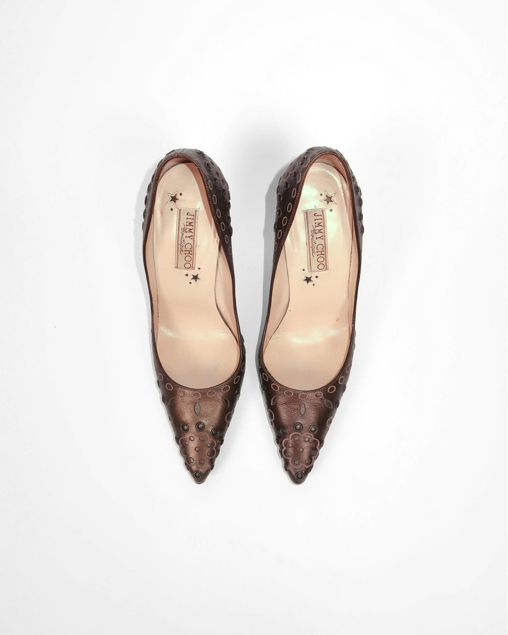 Vintage Jimmy Choo patterned pumps, alternate view