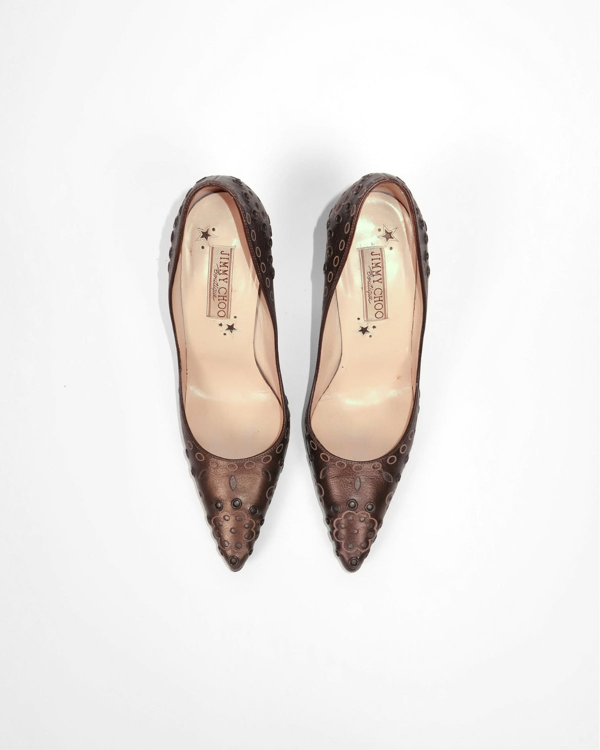 Vintage Jimmy Choo patterned pumps, alternate view