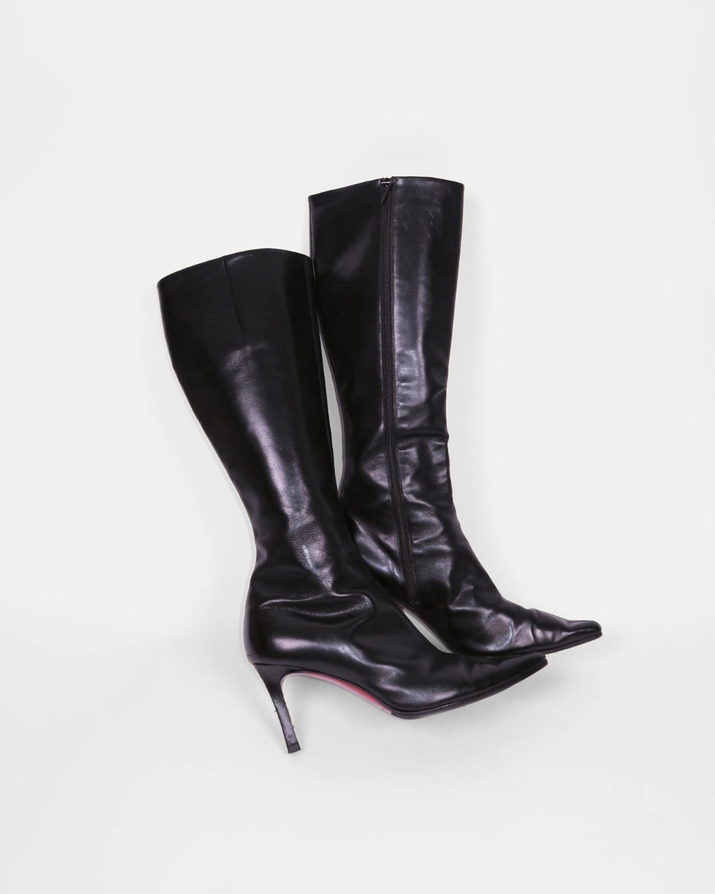 Vintage Burberry boots, alternate view