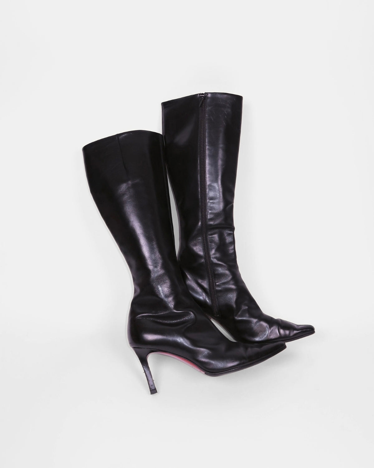 Vintage Burberry boots, alternate view