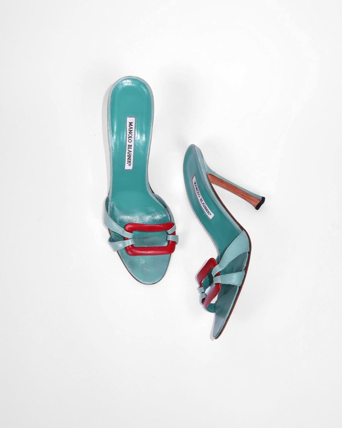 Vintage Manolo Blahnik accent sandals, alternate view