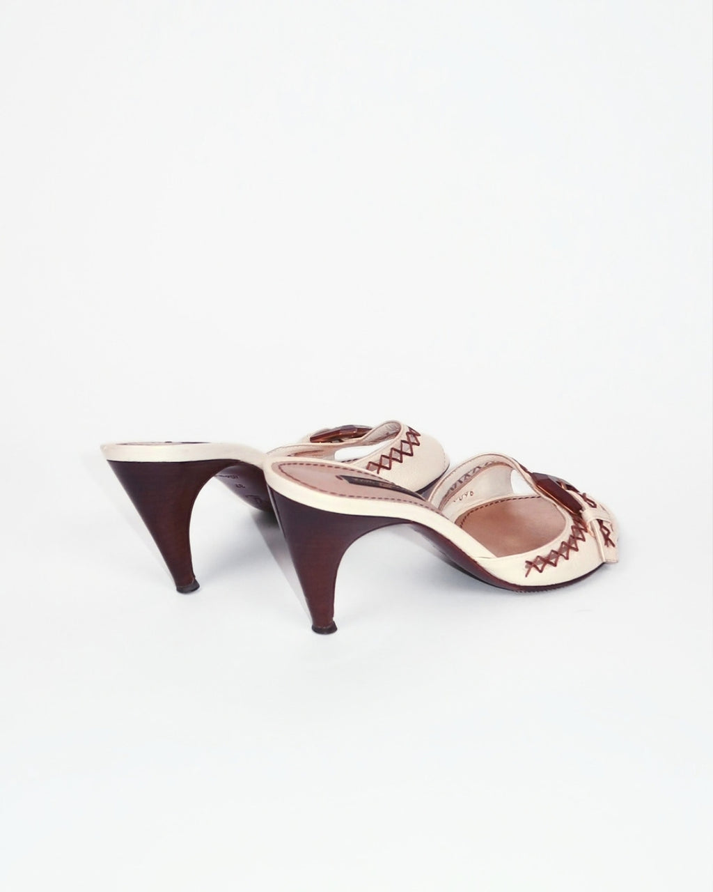 Louis Vuitton Wood Buckle Sandals