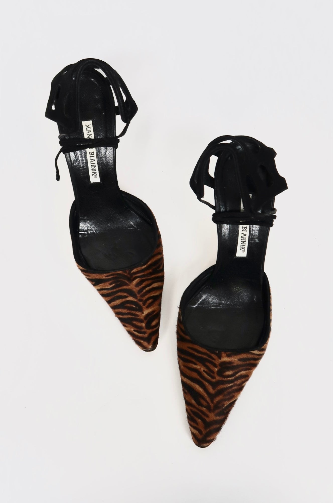 Vintage Manolo Blahnik ponyhair pumps, alternate view