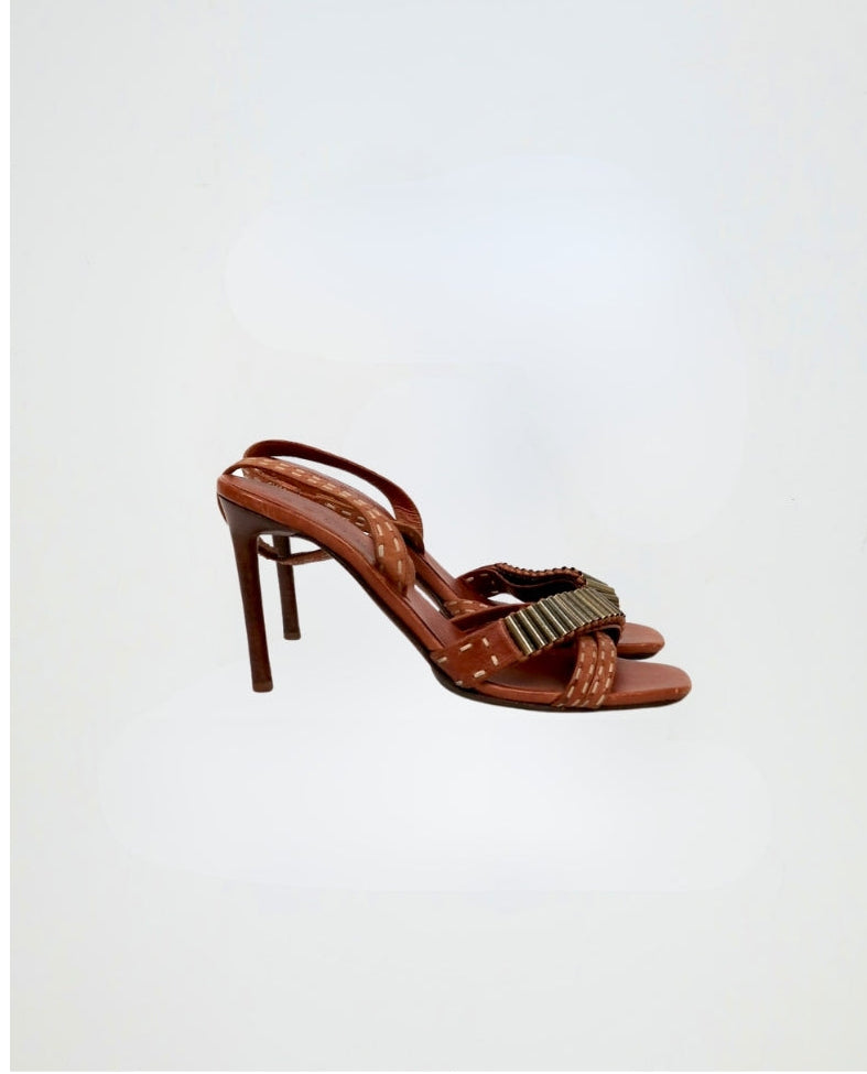 Celine SS01 reference image for bullet casing sandals