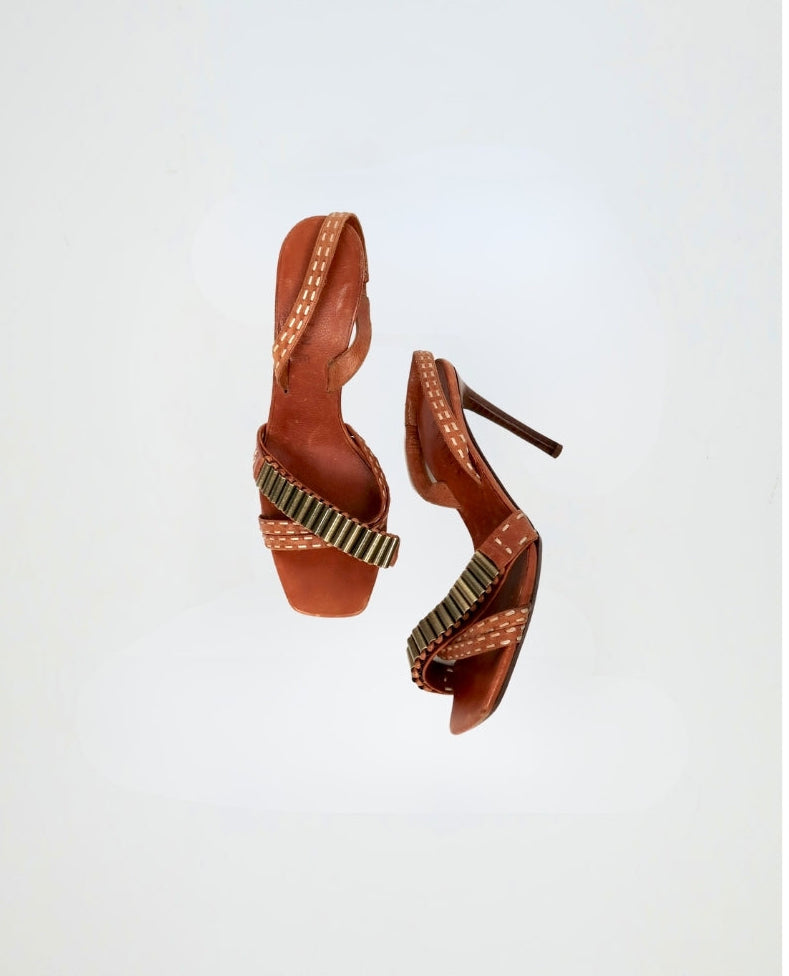 Celine SS01 reference image for bullet casing sandals