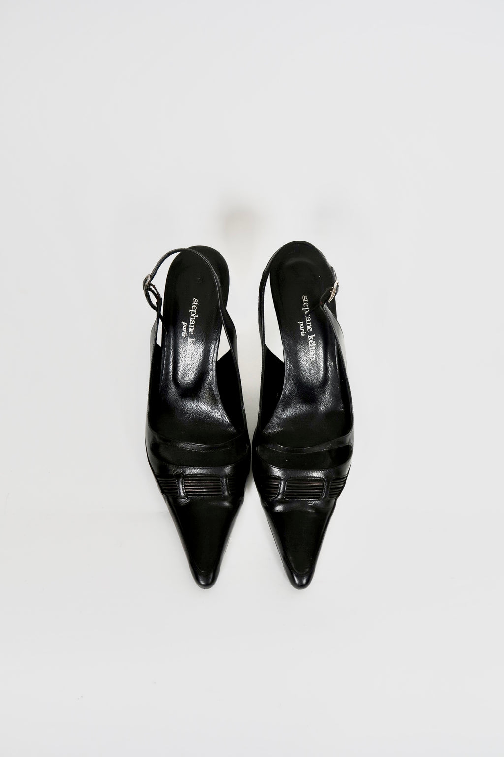 Vintage Stephané Kelian leather slingback heels