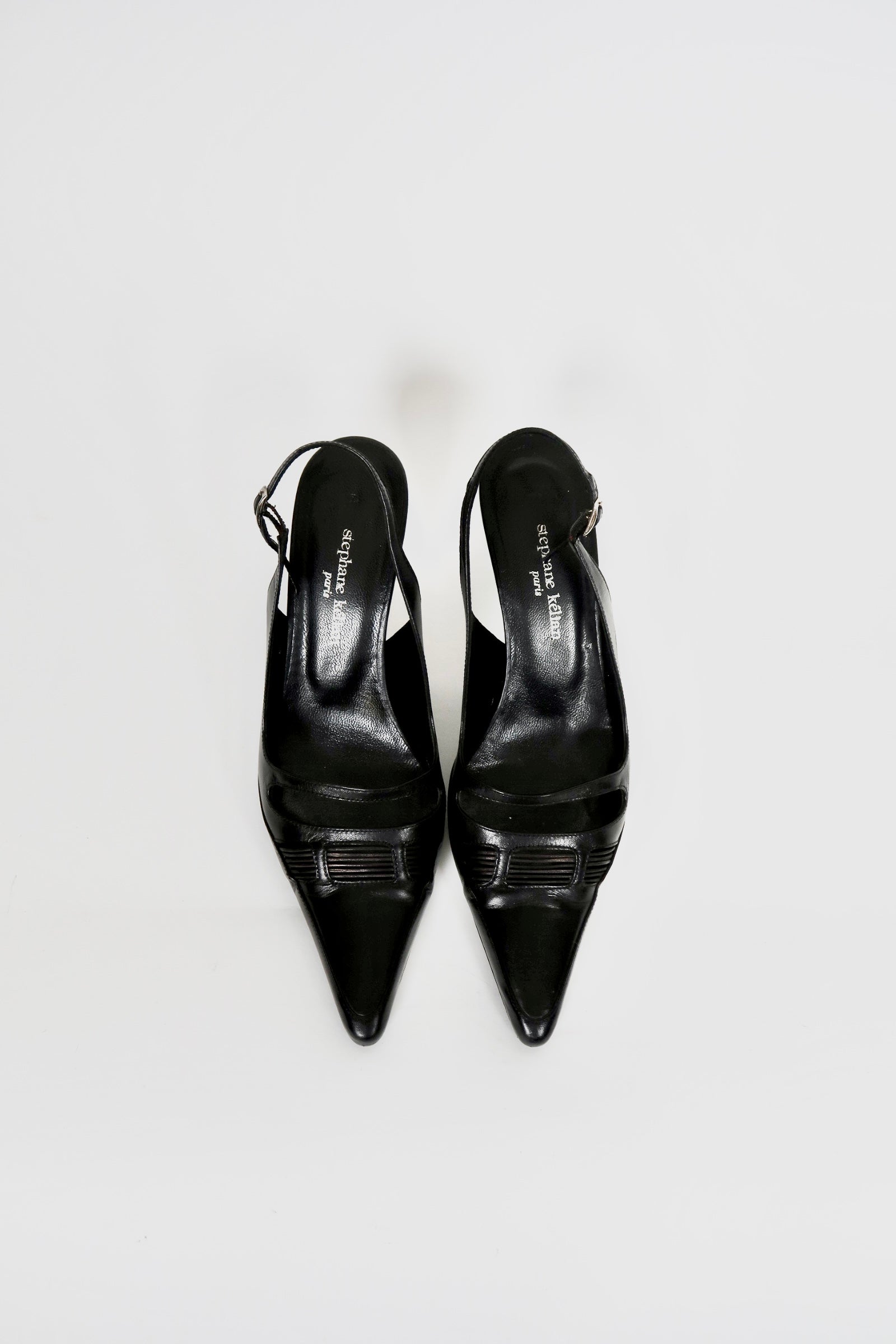 Vintage Stephané Kelian leather slingback heels