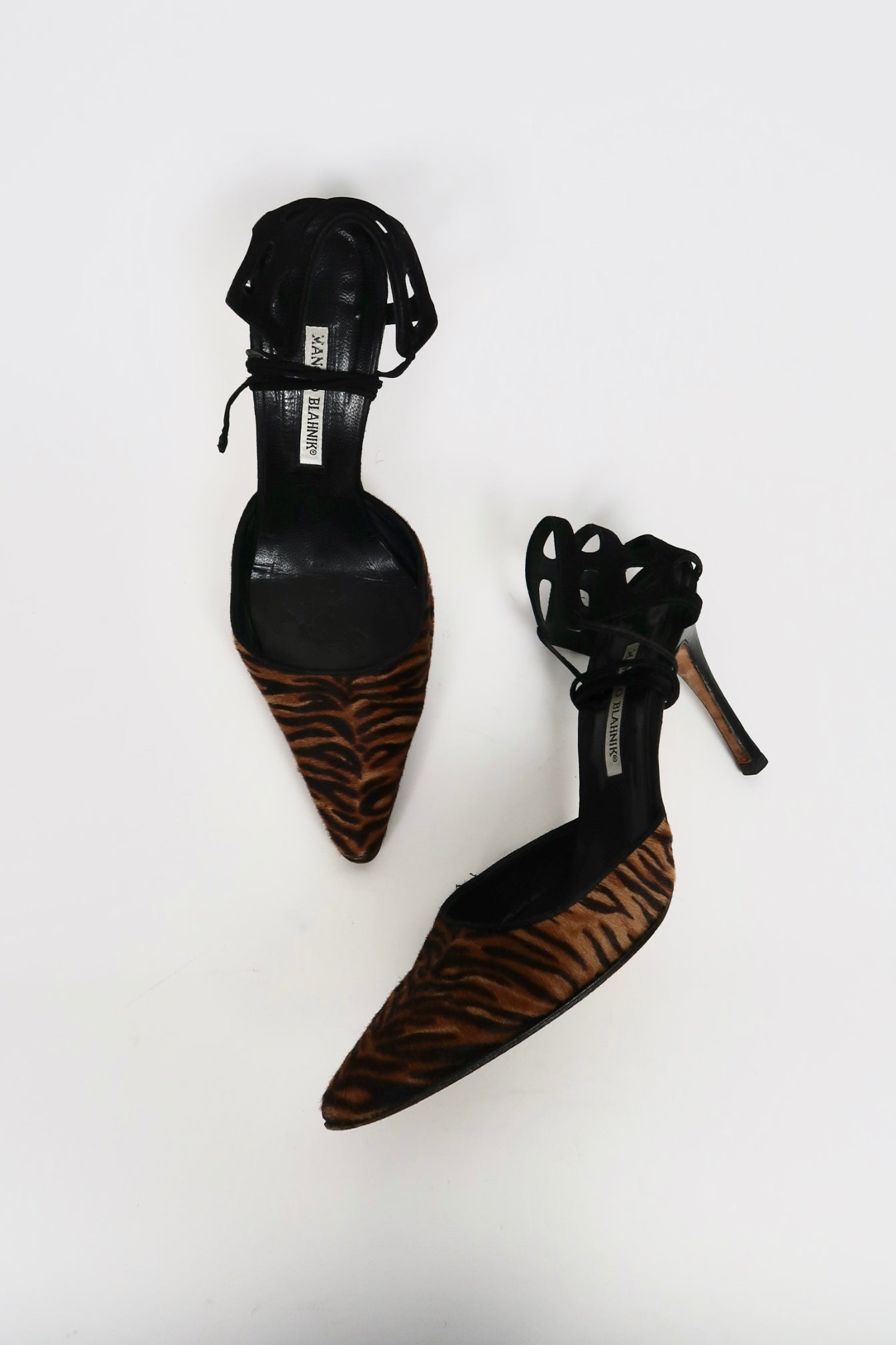 Vintage Manolo Blahnik ponyhair pumps, alternate view
