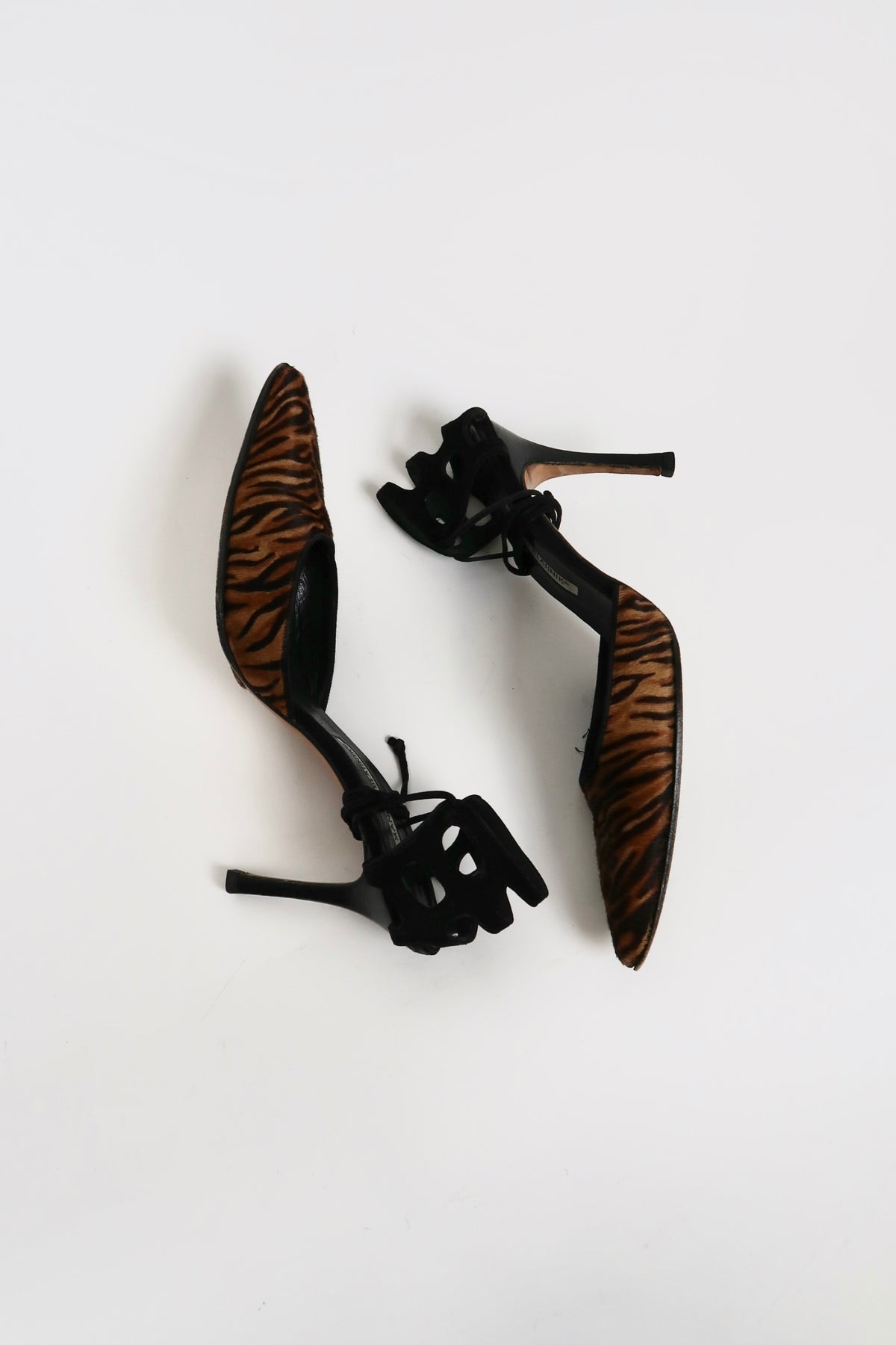 Vintage Manolo Blahnik ponyhair pumps, alternate view