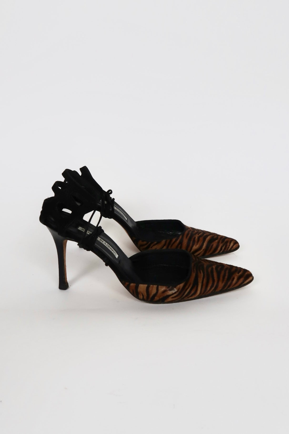 Vintage Manolo Blahnik ponyhair pumps, alternate view
