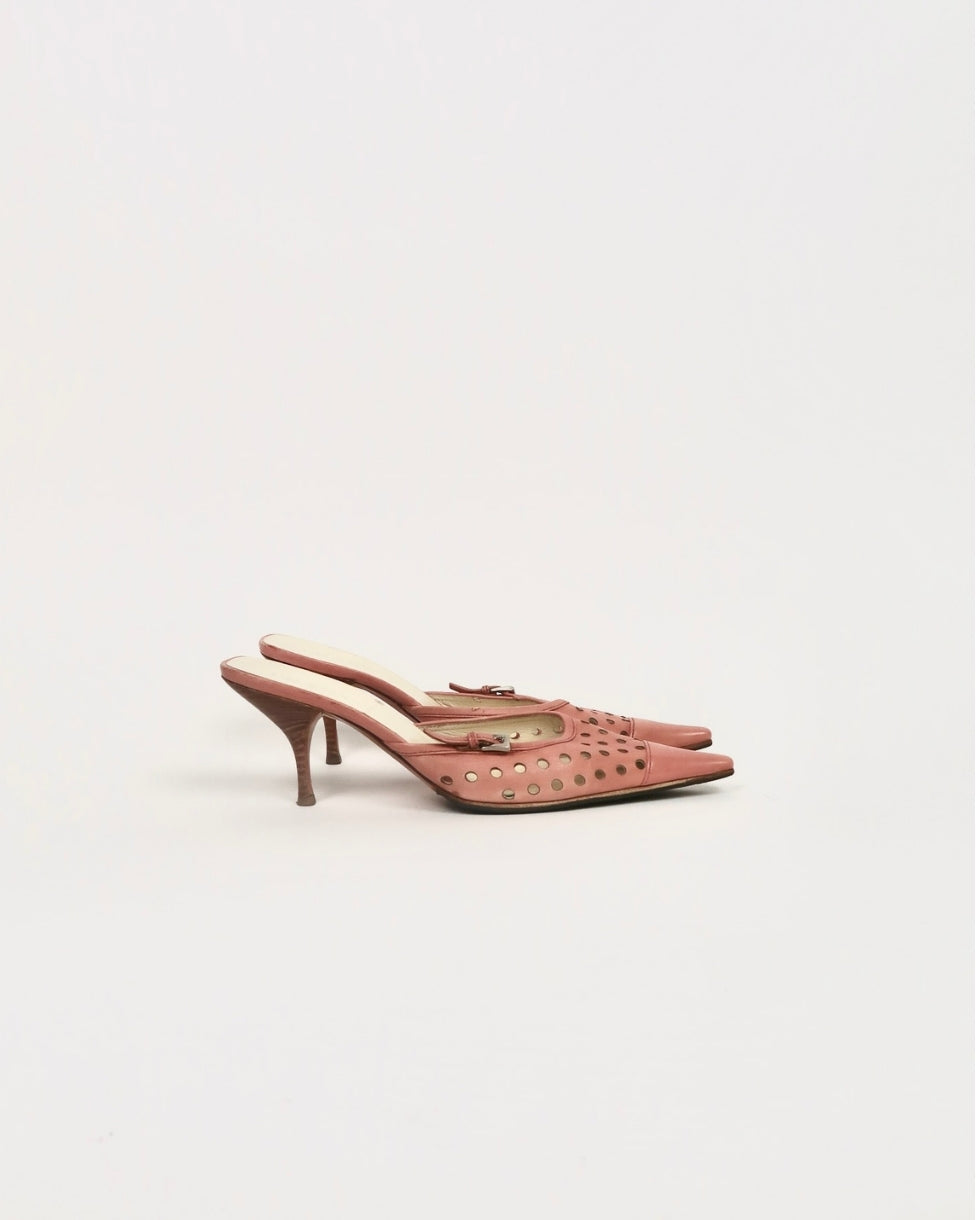Prada Cut-Out Kitten Heels