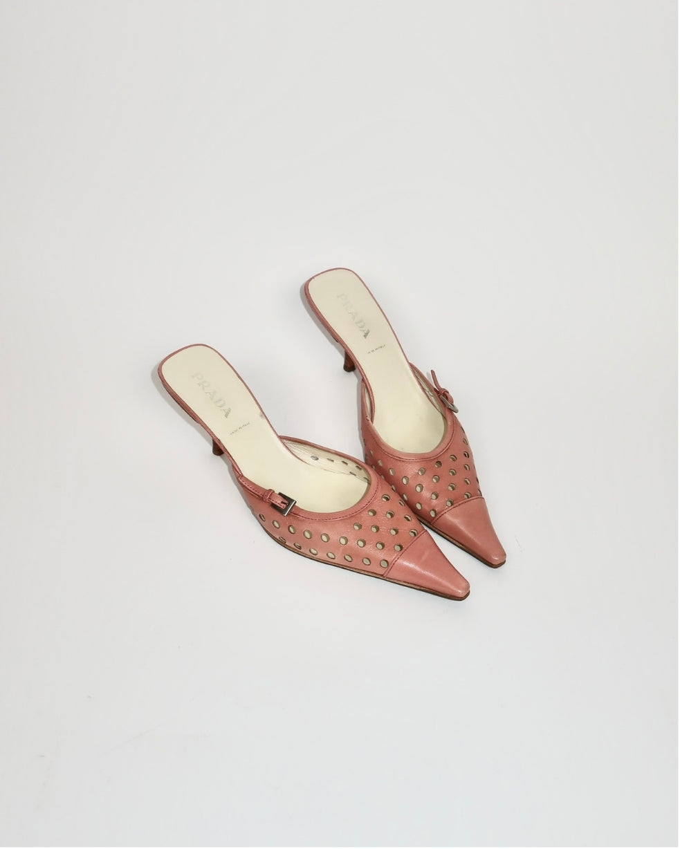 Prada Cut-Out Kitten Heels