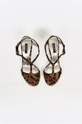 Vintage D&G leopard print strappy sandals