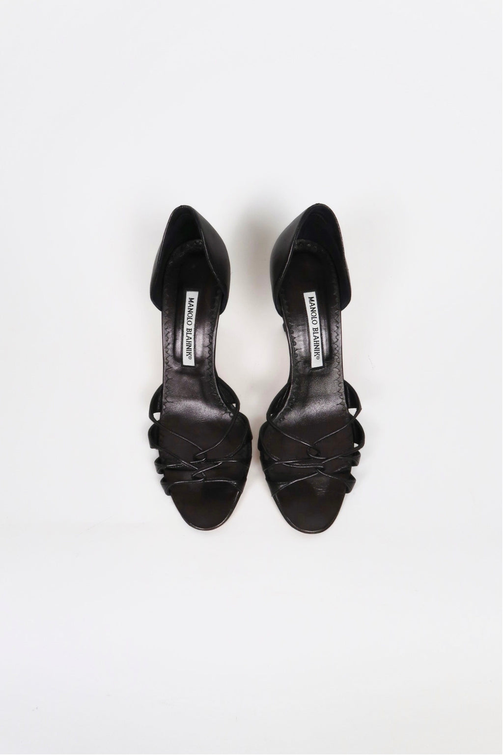 Vintage Manolo Blahnik strappy leather sandals