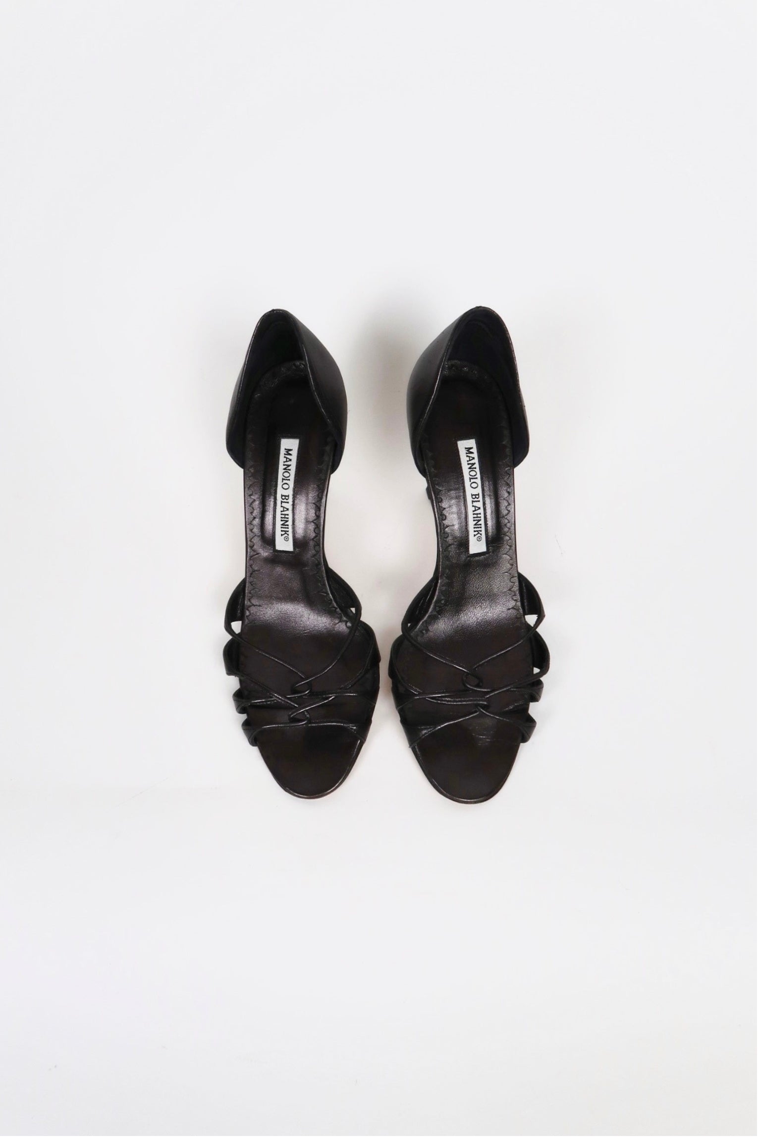 Vintage Manolo Blahnik strappy leather sandals
