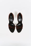 Vintage Roger Vivier suede strappy sandals